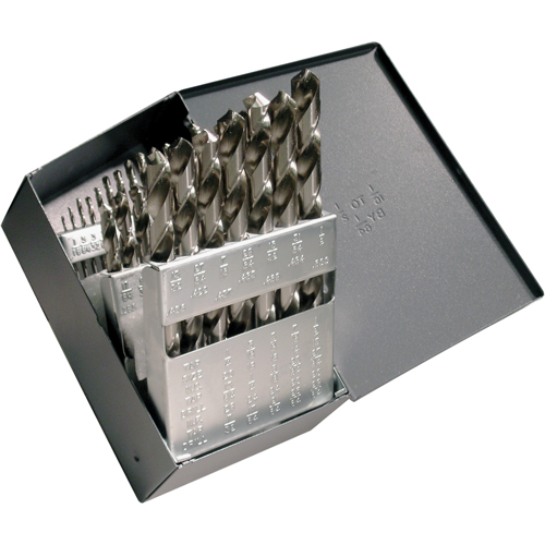 Drill Sets, 29 Pieces, High Speed Steel Action Paper