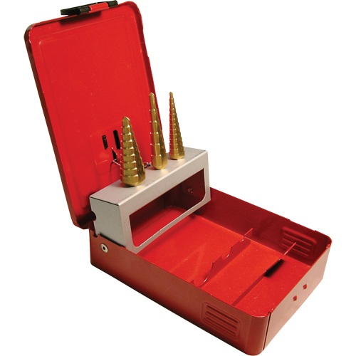 Step Drills, 3 Pieces, High Speed Steel Action Paper