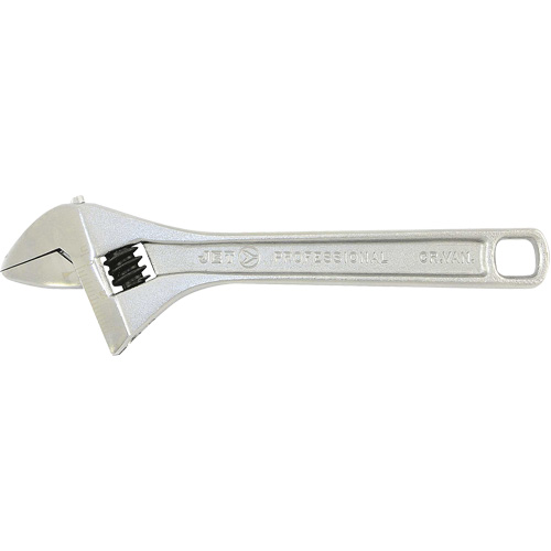 AWP-8 Super Heavy-Duty Professional Adjustable Wrench, 8" L, 1-1/8" Max Width, Chrome Action Paper