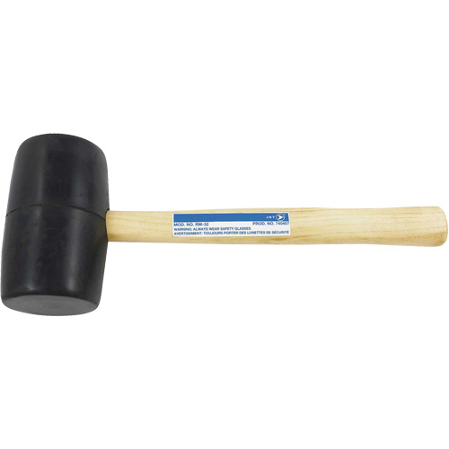 RM-32 Rubber Mallet, 32 oz., Wood Handle, 13-1/2" L Action Paper