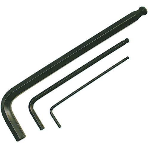 Long Arm Hex Key Wrench, Ball End, 5/64" x L Shape Action Paper