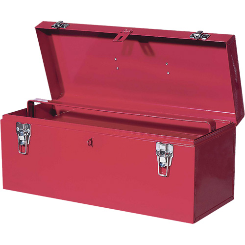TB21 Steel Hand Tool Box, 8-3/4" D x 20" W x 9-3/8" H, Red Action Paper