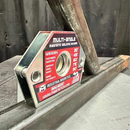 Magnetic Welding Squares, 4-3/8" L x 3/4" W x 3" H, 55 lbs. Action Paper