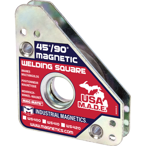Magnetic Welding Squares, 3-3/4" L x 3/4" W x 4-3/8" H, 75 lbs. Action Paper