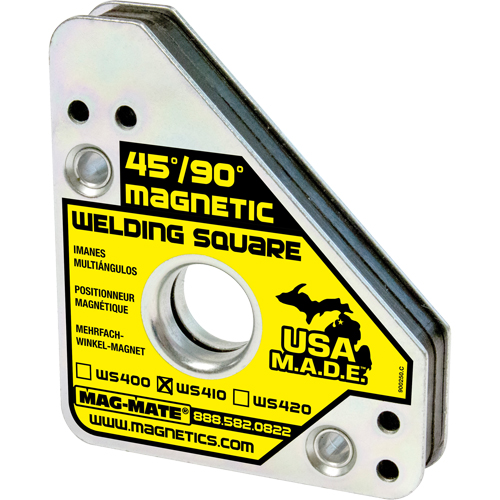 Magnetic Welding Squares, 3-3/4" L x 3/4" W x 4-3/8" H, 75 lbs. Action Paper