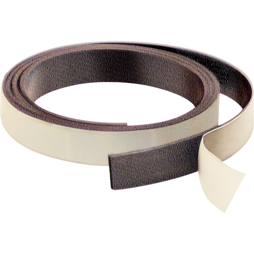 Magnetic Strips, 50' L x 1" W, 1/16" Thickness, Strength of 6 lbs. per Lin. Ft. Action Paper