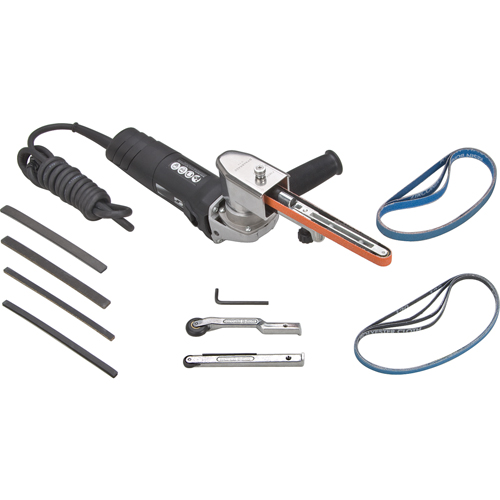 Electric Dynafile&reg; II  Abrasive Belt Machines, 1/8" - 3/4" Action Paper