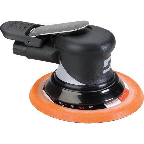 6" Non-Vacuum Dynorbital&reg; Supreme Random Orbital Sanders, 6" Dia., 1/4" NPT Inlet, 12000 RPM Action Paper