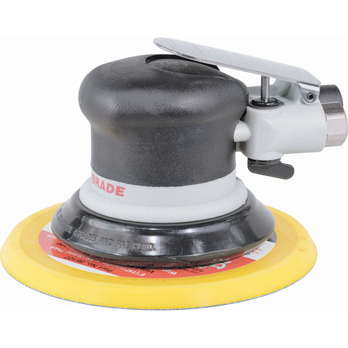 6" Non-Vacuum Dynorbital-SpiritSupreme Random Orbital Sander, 6" Dia., 1/4" NPT Inlet, 12000 RPM Action Paper