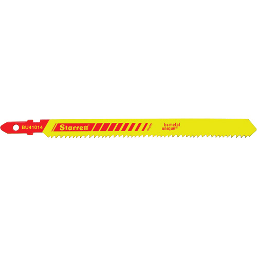 Lames pour scie sauteuse Unified Shank, Bim&eacute;tal, 4" lo, 10-14 dents par pouce Action Paper