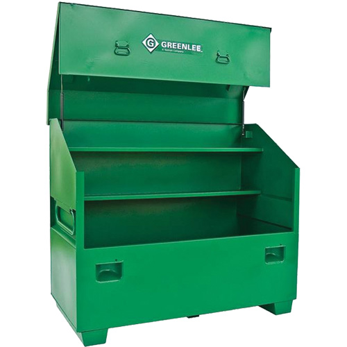 Jobsite Chest, 60" W x 30" D x 48" H, Green Action Paper
