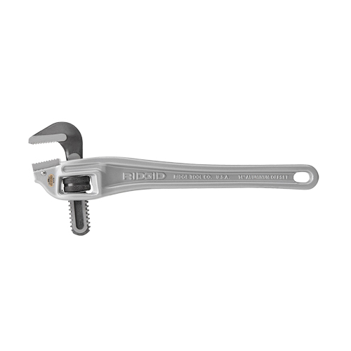 Off-Set Pipe Wrench, 2" Jaw Capacity, 14" Long Action Paper