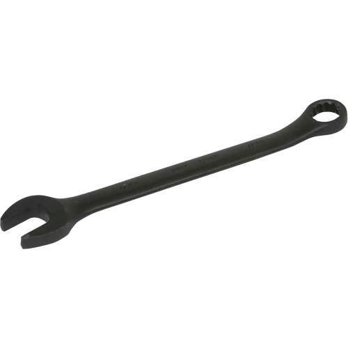 Flat Shank Combination Wrench, 12 Point, 19 mm, Black Oxide Finish Action Paper