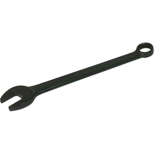 Flat Shank Combination Wrench, 12 Point, 23 mm, Black Oxide Finish Action Paper