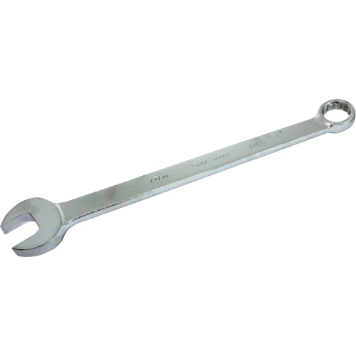 SAE Flat Shank Wrench, 12 Point, 1-7/16", Chrome Finish Action Paper