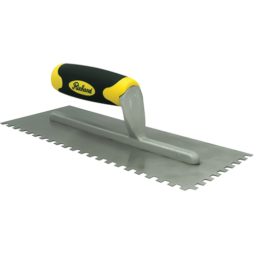 Ergo-Grip Square Notch Adhesive Trowels Action Paper