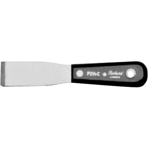 Putty Knife Chisel, Steel Blade, 1-1/4" Wide, Polypropylene Handle Action Paper
