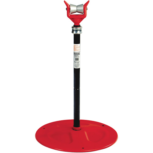Adjustable Pipe Support #92, 81-104 cm Height Adjustment, 150 mm Max. Pipe Capacity, 2500 lbs. Max. Weight Capacity Action Paper