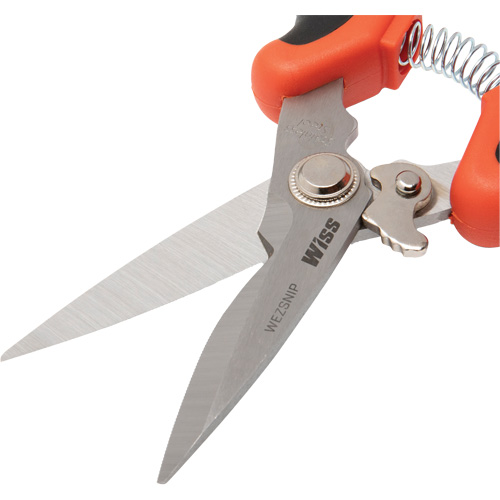 Easy Snip Utility Shear, 4" Cut Length, Straight Handle Action Paper