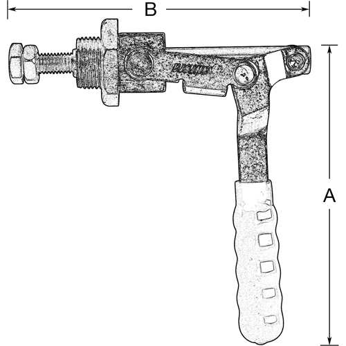 Straight Line Hold Down Clamps, 300 lbs. Clamping Force Action Paper