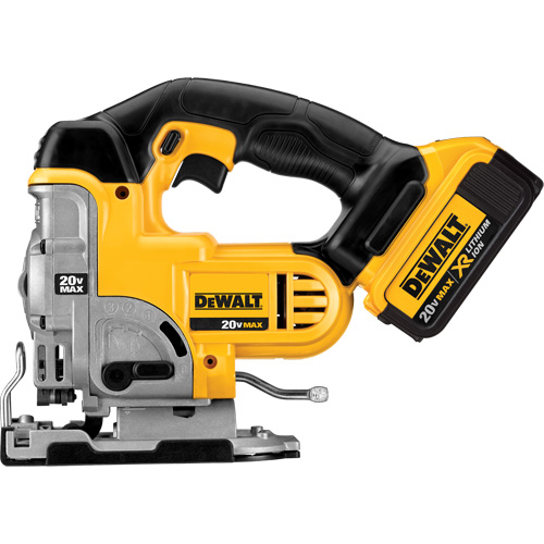 Max Jig Saw Kit, 20 V, Lithium-Ion, 0-3000 SPM, 1" Stroke Length Action Paper