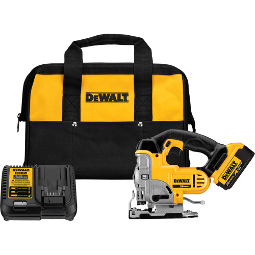 Max Jig Saw Kit, 20 V, Lithium-Ion, 0-3000 SPM, 1" Stroke Length Action Paper