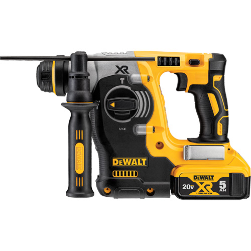 Max XR&reg; Brushless L-Shape Rotary Hammer Kit, 20 V, 1", 0-1100 RPM Action Paper