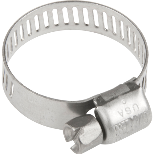 Hose Clamps - Stainless Steel Band & Screw, Min Dia. 0.316, Max Dia. 7/8" Action Paper