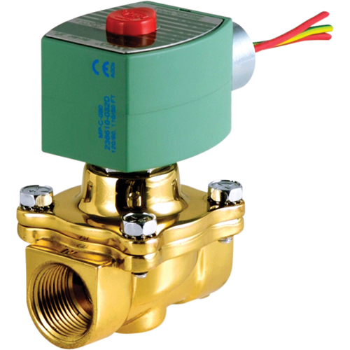 2-Way Pilot Operated Solenoid Valves, 1/2" Pipe, 150 PSI Action Paper
