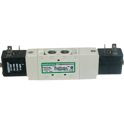 Pilot 5-Way 2-Position 4-Way Solenoid Valves, 3/8" Pipe, 150 PSI Action Paper