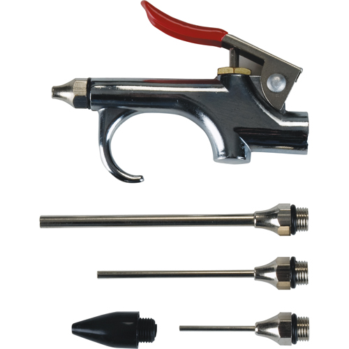 Blow Gun Kit with 5 Interchangeable Tips Action Paper