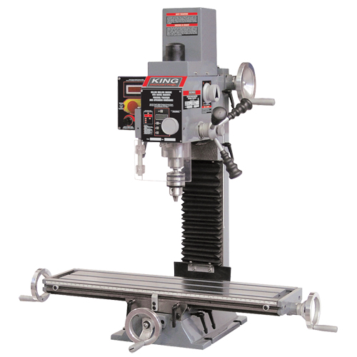 Milling Drilling Machine with Digital Readout, 2 Speeds, 5/8" Drilling Capacity Action Paper