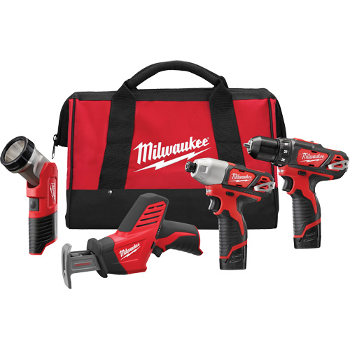 Trousse de 4 outils sans fil M12, Lithium-ion Action Paper