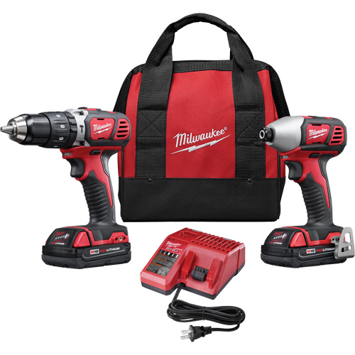 Ensemble deux outils sans fil combin&eacute;s M18, Lithium-ion, 18 V Action Paper