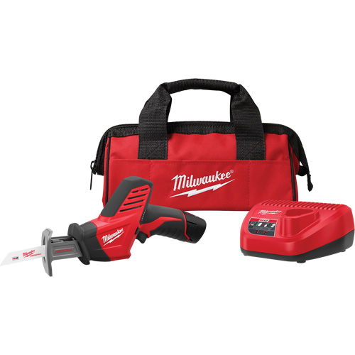 M12 Hackzall&reg; Reciprocating Saw Kit, 12 V, Lithium-Ion Battery, 0 - 3000 SPM Action Paper