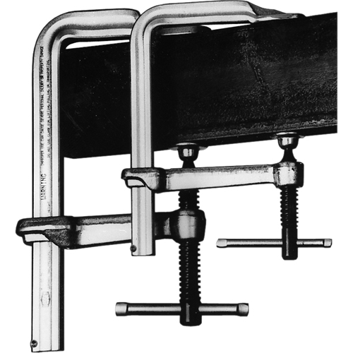 Serre-joints &agrave; barre pour le soudage & la fabrication, 6" (152,4 mm), Force de serrage 1330 lb Action Paper