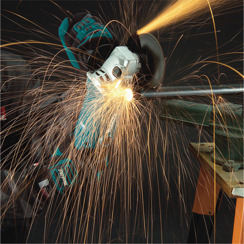 Angle Grinder with AC/DC Switch, 5", 10.5 A, 11000 RPM Action Paper