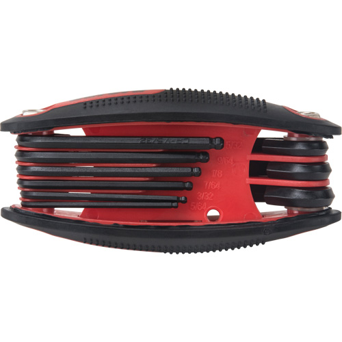 Ball End Fold-Up Hex Key Set, 9 Pcs., Imperial Action Paper