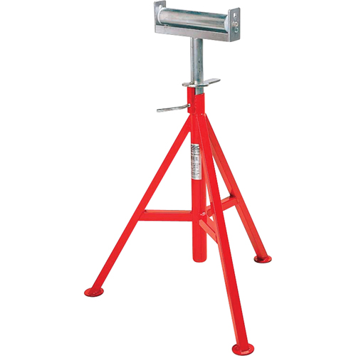 Conveyor Head Pipe Stand #CJ-99, 74-112 cm Height Adjustment, 12" Max. Pipe Capacity, 1000 lbs. Max. Weight Capacity Action Paper