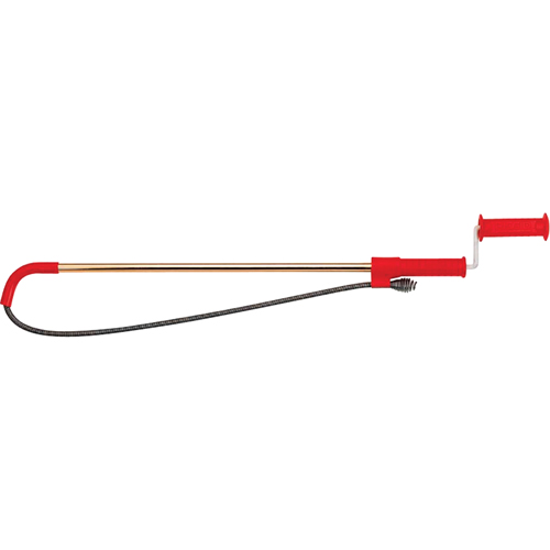 Toilet Auger No.K-6 DH with Head, Manual, Drop, 6' Cable Length Action Paper