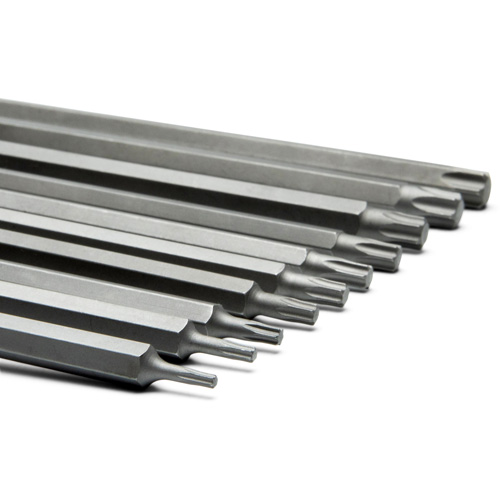 Long Bit Socket Set, Torx&reg;, 1/4"/3/8" Drive, 10 Pcs Action Paper