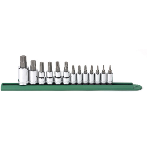 Jeu de douilles &agrave; embouts, Torx, Prise 1/2"/1/4"/3/8", 13 mrcx Action Paper