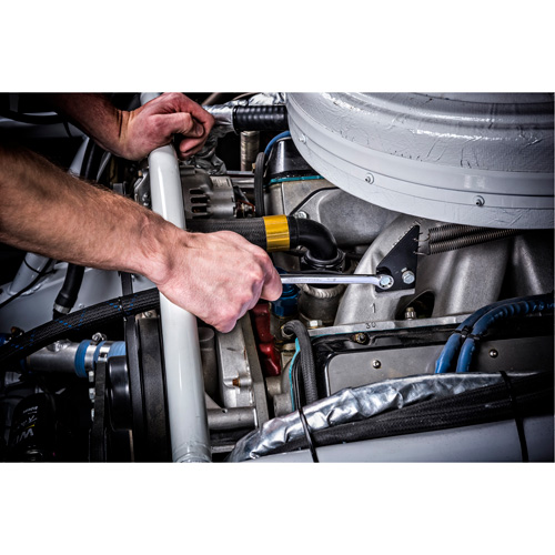 12-Point Long Pattern Wrench Set with Tool Roll, Combination, 15 Pieces, Imperial Action Paper