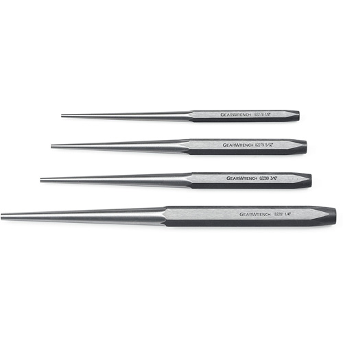 Long Taper Punch Set, 4 Pieces Action Paper