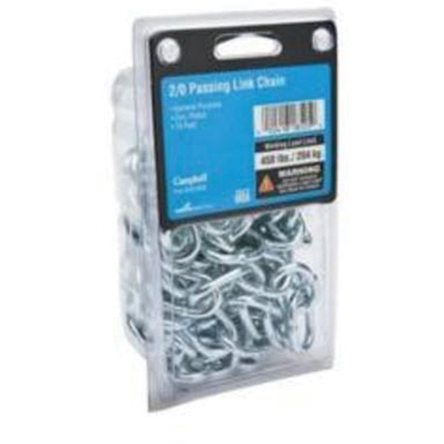 Proof Coil Chain, 3/16" x 10' (3.048 m) L, Grade 30, 800 lbs. (0.4 tons) Load Capacity Action Paper