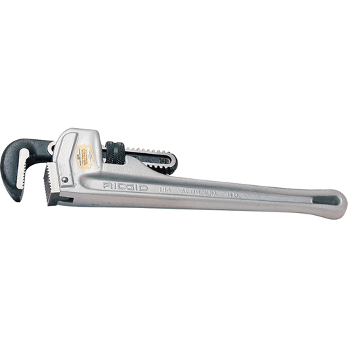 Straight Pipe Wrench, 1-1/2" Jaw Capacity, 10" Long Action Paper
