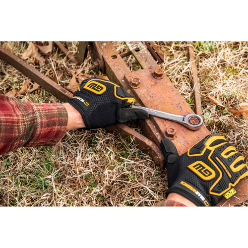 Jeu de cl&eacute;s &agrave; cliquet &agrave; 12 pans et 72 dents, Combinaison, 5 morceaux, M&eacute;trique Action Paper