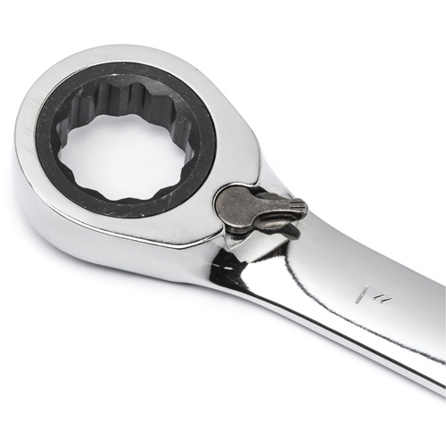 Jeu de cl&eacute;s &agrave; cliquets r&eacute;versibles SAE &agrave; 12 pans et 72 dents avec pochette &agrave; outils enroulable, Combinaison, 7 morceaux, Imp&eacute;rial Action Paper