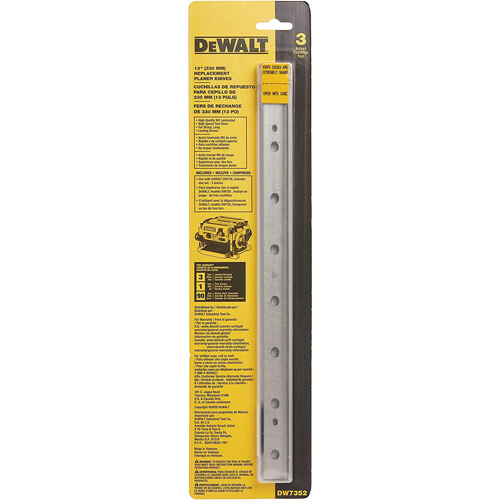13" Disposable Reversible Thickness Planer Knives Action Paper
