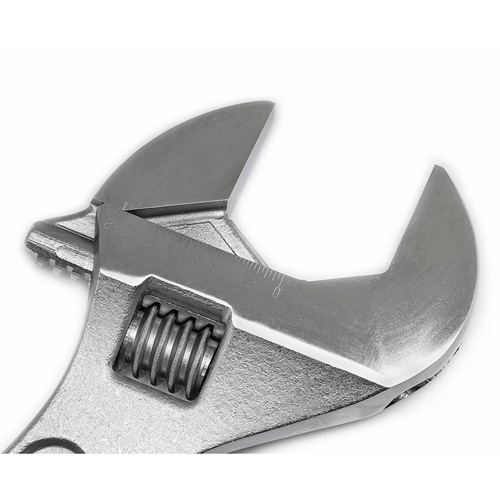 Adjustable Tapered Handle Wrench - Carded, 24" L, 2-7/16"/62 mm Max Width, Chrome/Polished Action Paper